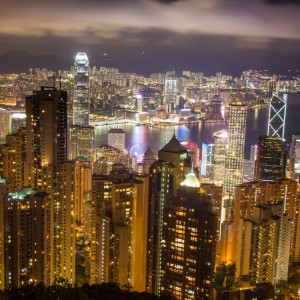 Hongkong bei Nacht