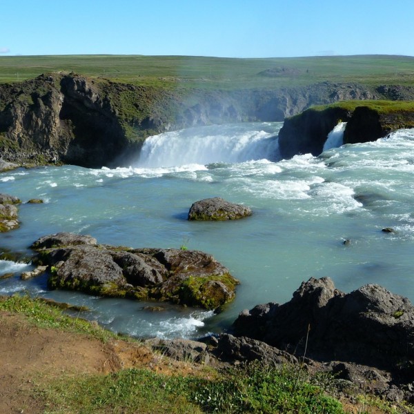 Godafoss Wasserfall und Botanischer Garten