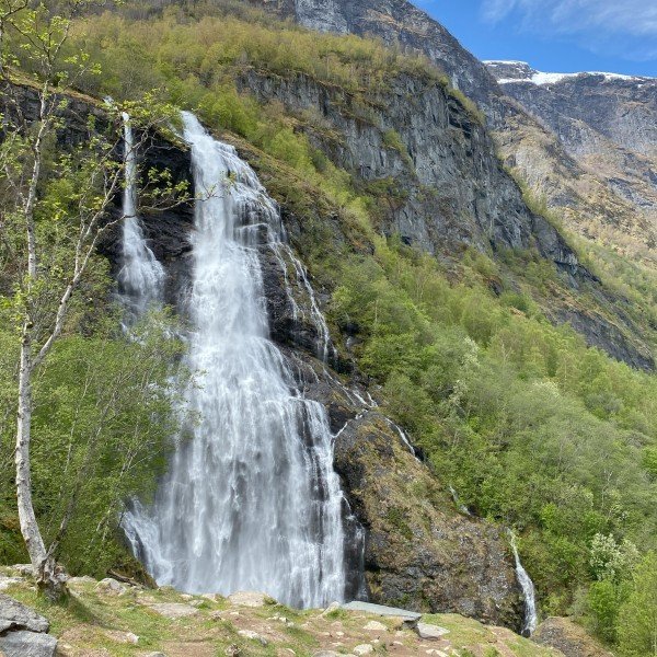Kultur und Wasserfälle: Rundfahrt durch Flåms Umgebung im Elektro Minibus