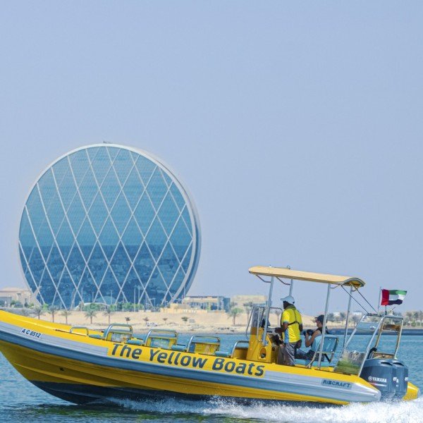Bootsfahrt um Abu Dhabis Freizeitinsel Yas Island