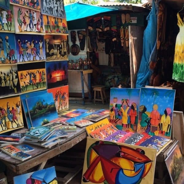 Typischer Kunsthandwerksmarkt