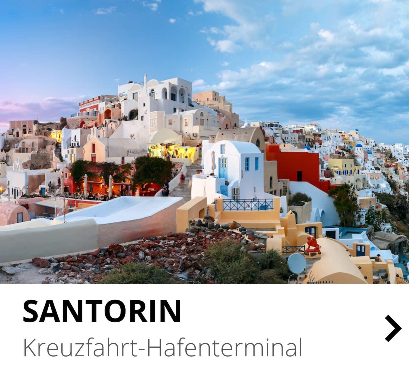 Santorin Kreuzfahrt-Hafenterminal