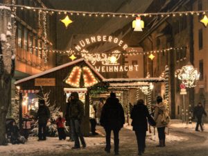 Besucher auf dem Nürnberger Christkindlesmarkt