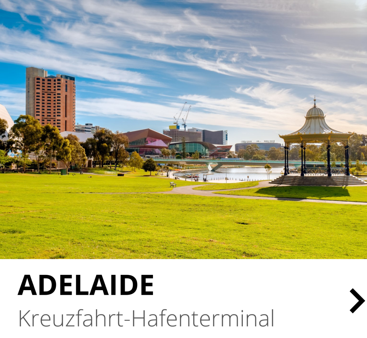 Adelaide Kreuzfahrt-Hafenterminal
