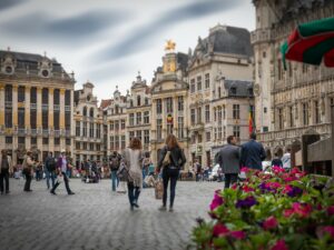 Die historische Altstadt in Antwerpen