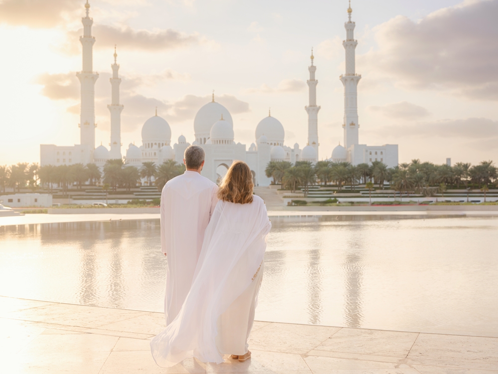 Eheleute in Abu Dhabi