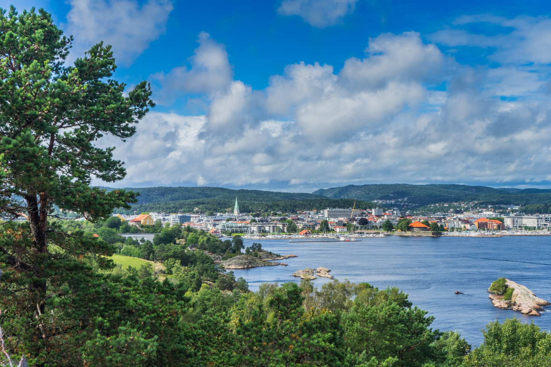 Blick über Kristiansand