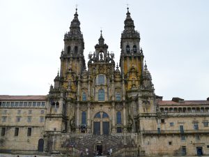 Die eindrucksvolle Kathedrale in Santiago de Compostela