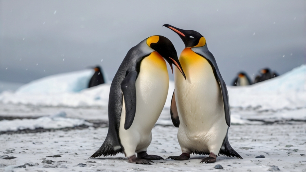 Zwei Königspinguine