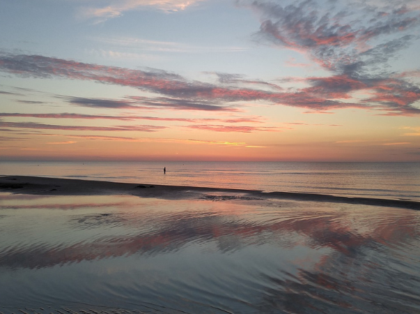 Sonnenuntergang in Jūrmala