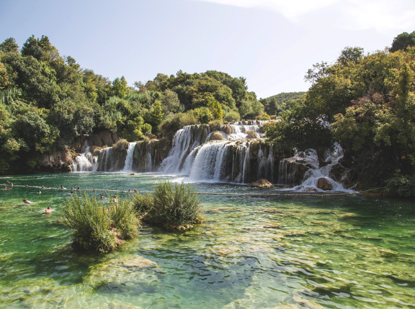 Wasserfall im Nationalpark Krka